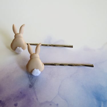 Bunny Hair Clip Cute Spring Easter Barrette 