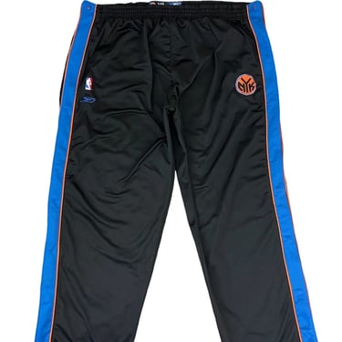 New York Knicks Reebok Black Tear Away Warm Up Pants XL