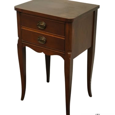 VINTAGE ANTIQUE Mahogany Traditional Duncan Phyfe Style 17" Nightstand 