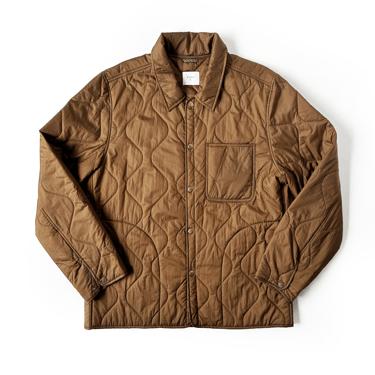 BILLY REID BROWN NYLON QUILTED JACKET