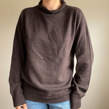 Smartwool Mens Brown Mockneck 100% Merino Wool Brown Long Sleeve Sweater Sz S 