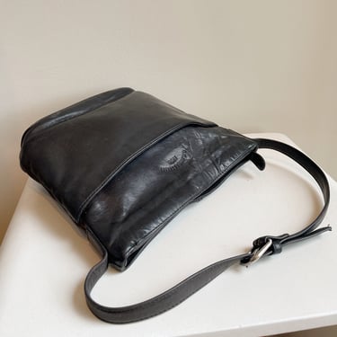 Ink Soft Leather Shoulder Bag