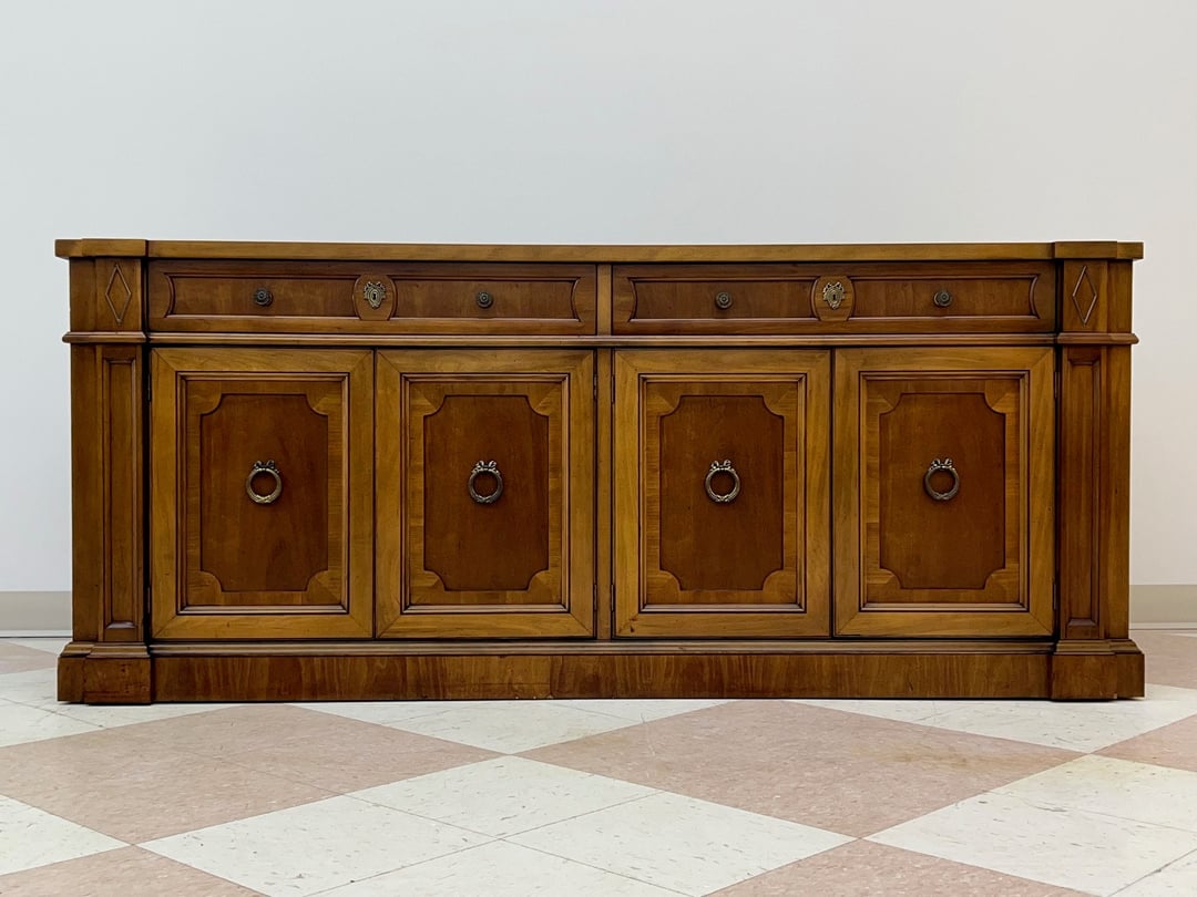 Louis XVI French Cherry Wood Buffet / Sideboard / Credenza NeoClassical Modern MidCentury