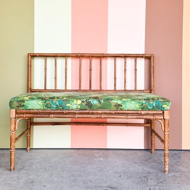 Faux Bamboo Bench