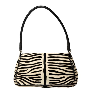 Prada Zebra Calf Hair Shoulder Bag