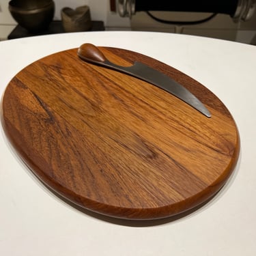 Dansk Jens Quistgaard cheese board with knife