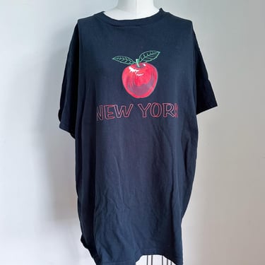 Vintage Black New York City Apple Tee / size XL 