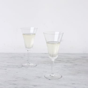 Pair of Vintage Champagne Flutes