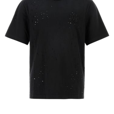 Amiri Men Black Cotton T-Shirt