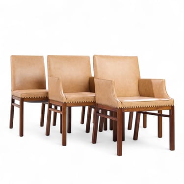 Widdicomb Mid Century Walnut Dining Chairs - Set of 6 - mcm 