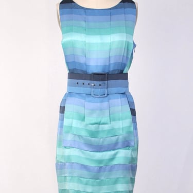 Laura Biagiotti Silk 3D Geometric Dress