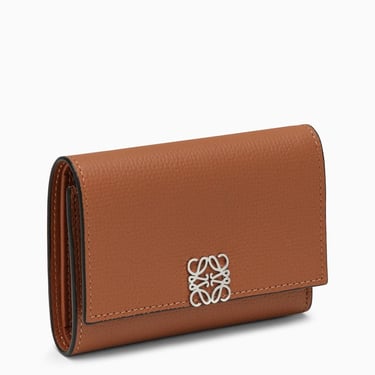 Loewe Brown Wallet In Grained Leather Women