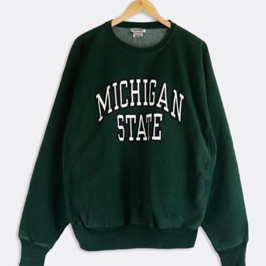 Vintage Michigan State Spell Out Sweatshirt Sz XL