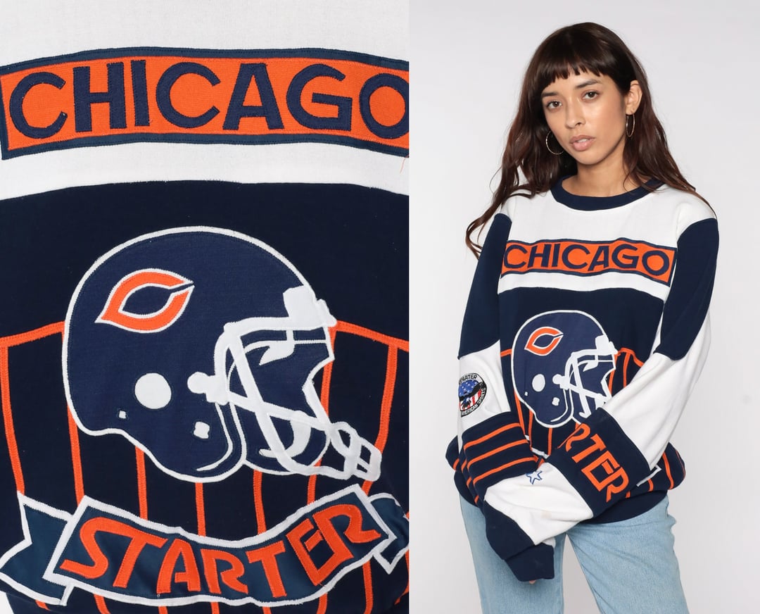 Chicago Bears Sweatshirt 90s Starter Football Sweatshirt