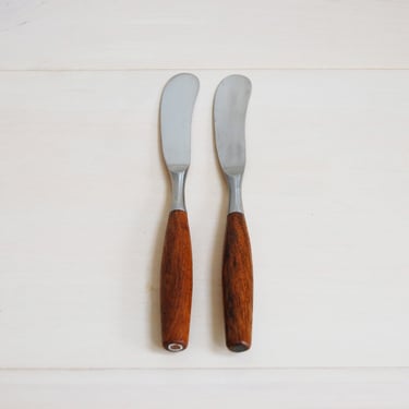 Set of 2 Dansk Fjord Flatware Butter Knives by Jens Quistgaard 