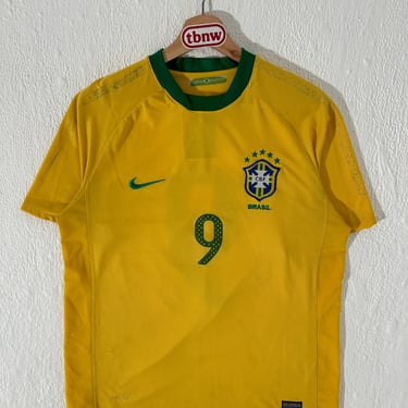 Brazil Soccer Jersey #9 Jersey Size Medium