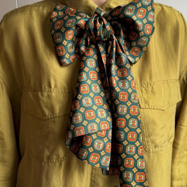 60s Long Printed Ascot