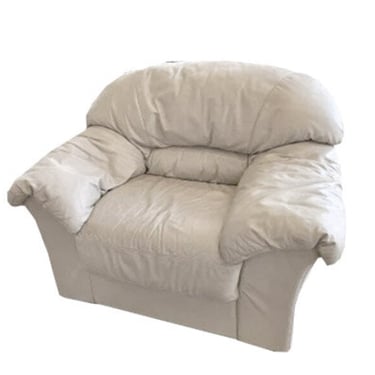 Cream Leather Chair