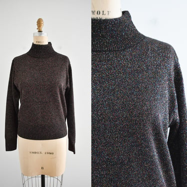 1980s/90s Glittery Black Sweater 