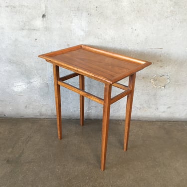 Small Hardwood Mid Century Table