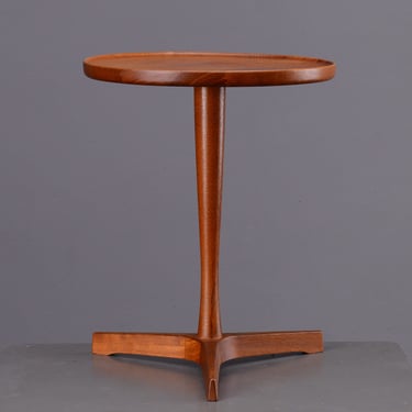 Hans C Andersen Round Teak Side Table Mid-Century Danish Modern Artek 