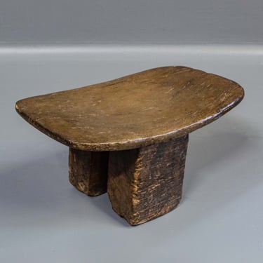 Vintage Carved African Lobi Stool