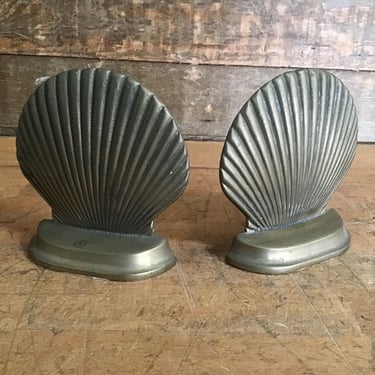 Brass Clamshell Bookends (Tacoma)