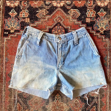Vintage 60s 70s JC Penny distressed denim cutoff jean shorts by TimeBa