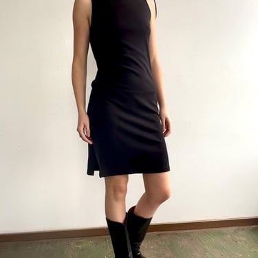 Vintage Gianni Versace Black Shift Dress (S)