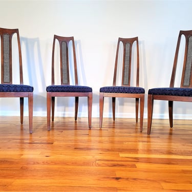 Mid Century R-Way Set of Four High Back Dining Chairs 