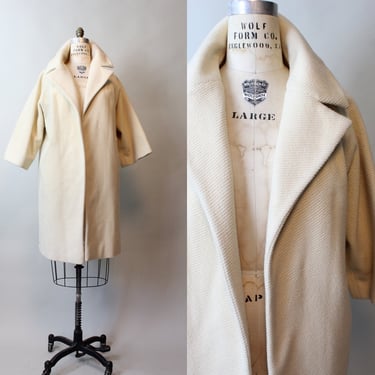 1960s 1967 documented RIBBED LILLI ANN coat medium large | new fall 