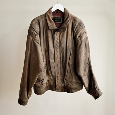 Portobello Distressed Leather Bomber