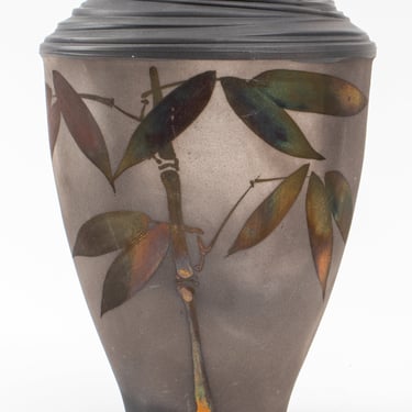 A. Zigola, Raku-fired Japonesque Vase