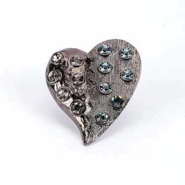 Jeweled Broken Heart Ring