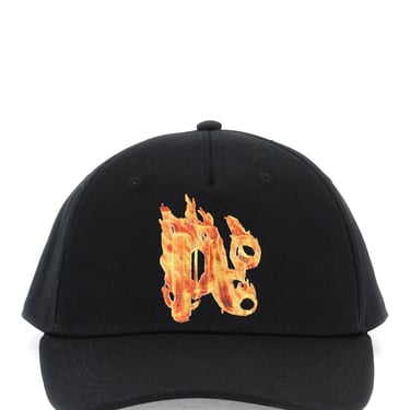 Palm Angels Burning Monogram Baseball Cap Men