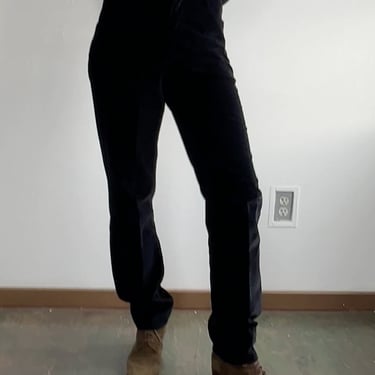 90s Black Velvet Guess Pants (S/M)