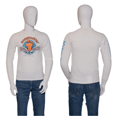 1984 San Miguel Beer Barefoot Waterskiing Championships Long Sleeve T-shirt S