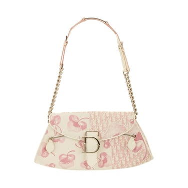 Dior Pink Floral Logo Shoulder Bag