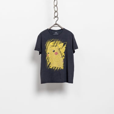 PIKACHU POKEMON T-SHIRT Official Tee Oversize Baggy Yellow Crew Neck / Large Xl Extra 