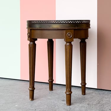 Marble Top Louis XVI Side Table