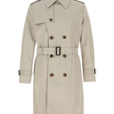 Burberry Men Cappuccino Twill Trench Coat