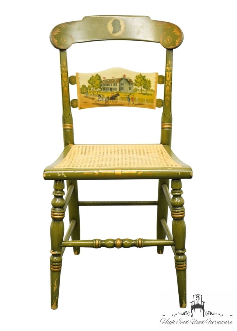 GENUINE HITCHCOCK Limited Edition Hand Painted Accent Chair The