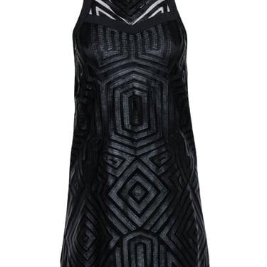 Alexis - Black Geo Print Sleeveless Dress Sz XS