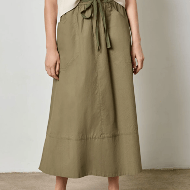 Lilla P | Long Poplin Skirt