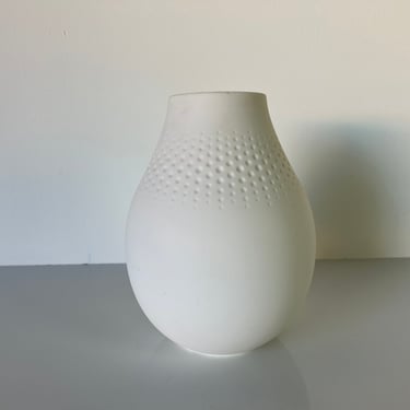 Vintage Villeroy & Boch White Porcelain Vase 