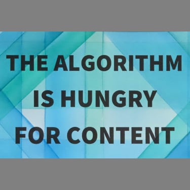 Algorithm Series 31: The Algorithm Is Hungry for Content 