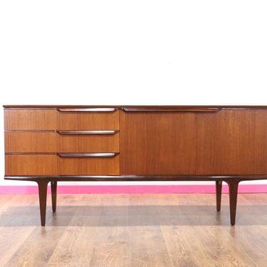 Mid Century Modern Teak Vintage Credenza Sideboard Danish Style- Mid Century Furniture - Vintage Furniture 