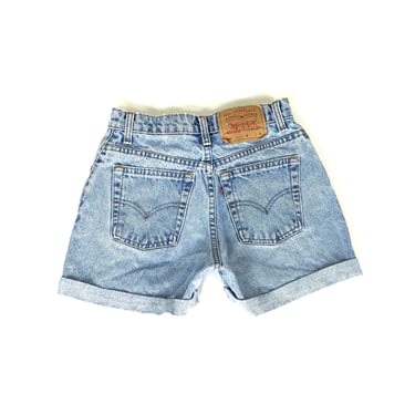 Levi's 550 Vintage Denim Cuffed Shorts / Size 24 25 