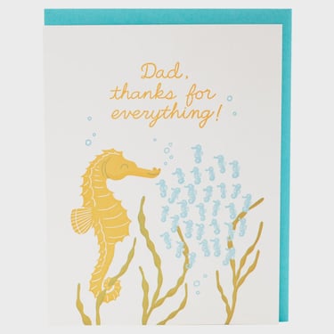 Seahorse Dad Card