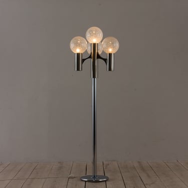 Sciolari floor lamp with 4 Murano glass shades, Italy, 1970s 